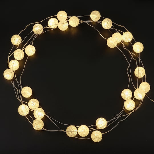 8 Pack: 30ct. Crackle Ball LED String Lights by Ashland&#x2122;